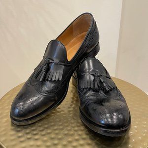 GUCCI Wingtip Tassel Loafers Leather Shoes Limited Edition